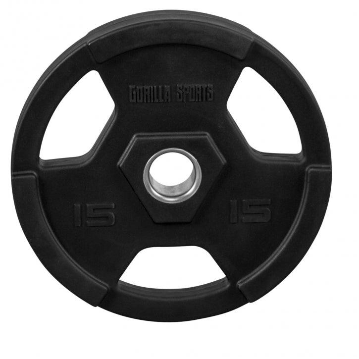 Dischi Pesi Olympia 50/51mm, 1,25-25 kg, con impugnatura in plastica