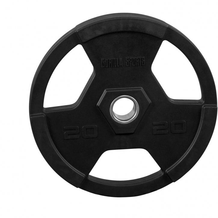 Dischi Pesi Olympia 50/51mm, 1,25-25 kg, con impugnatura in plastica