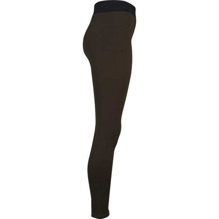 Leggings Sportivi in nero/rosa e nero/oliva