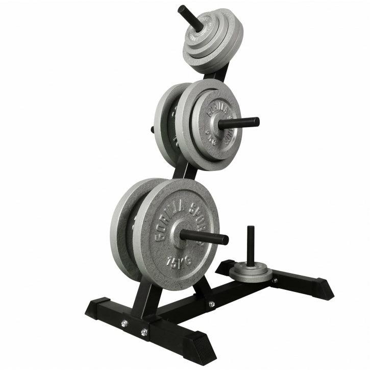 Set Pesi Dischi in ghisa con Rastrelliera Ports Dischi 77,5 kg