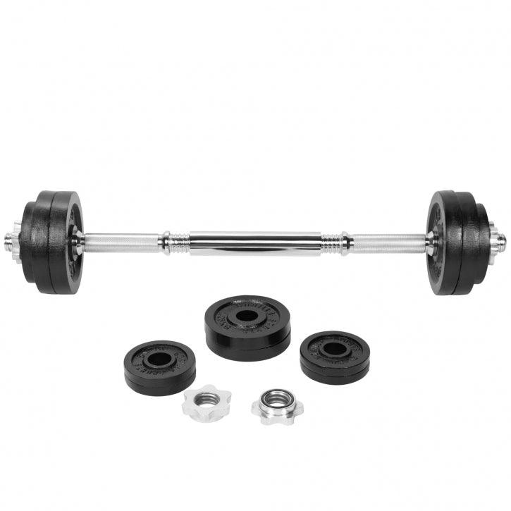 Set Manubri in Ghisa 22 kg regolabili 2 in 1