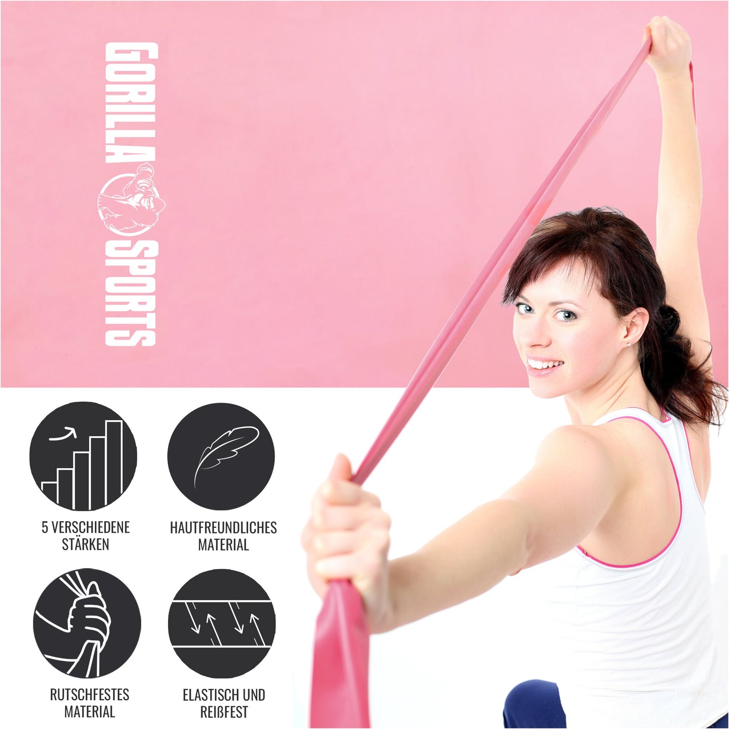 Fasce di resistenza in lattice 120 - 200 cm