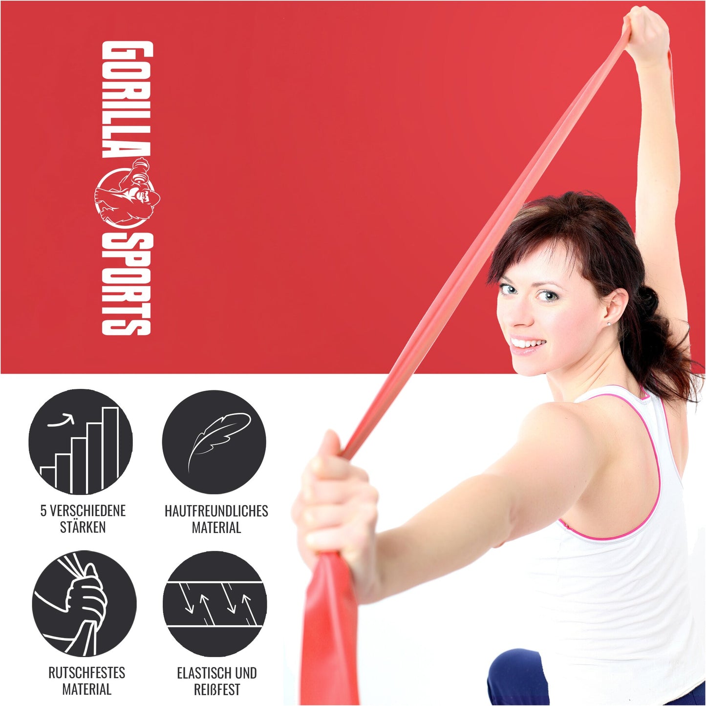 Fasce di resistenza in lattice 120 - 200 cm