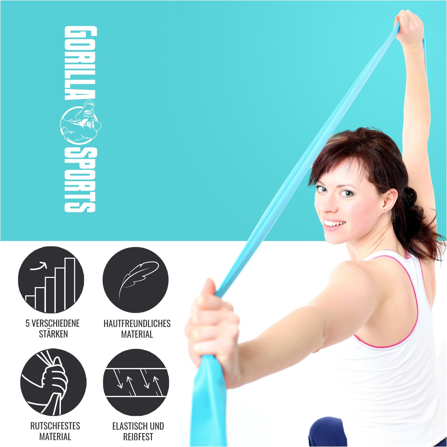 Fasce di resistenza in lattice 120 - 200 cm