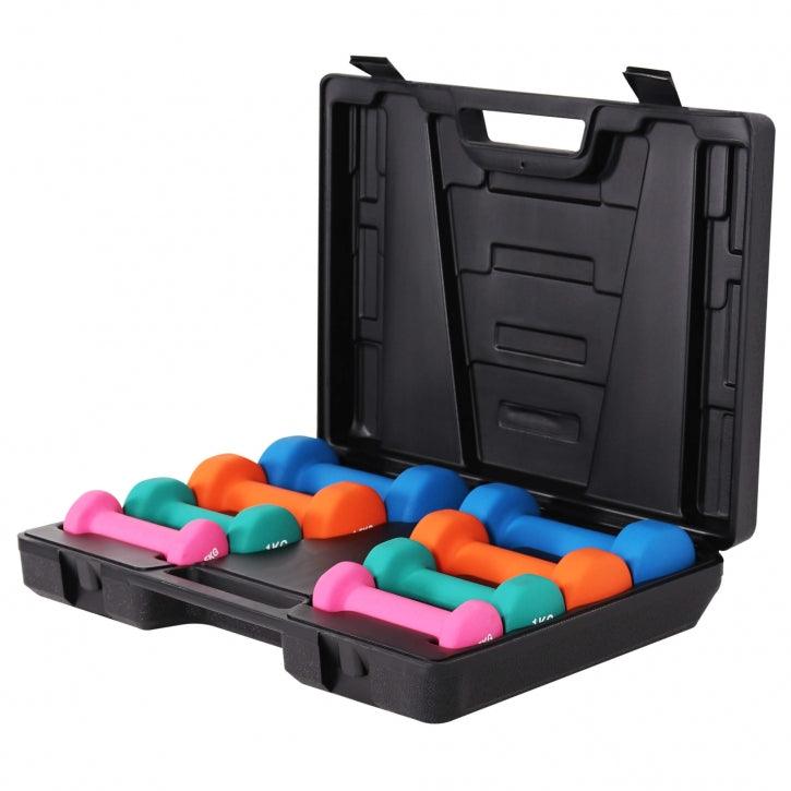 Set Manubri con Valigetta, 10 kg