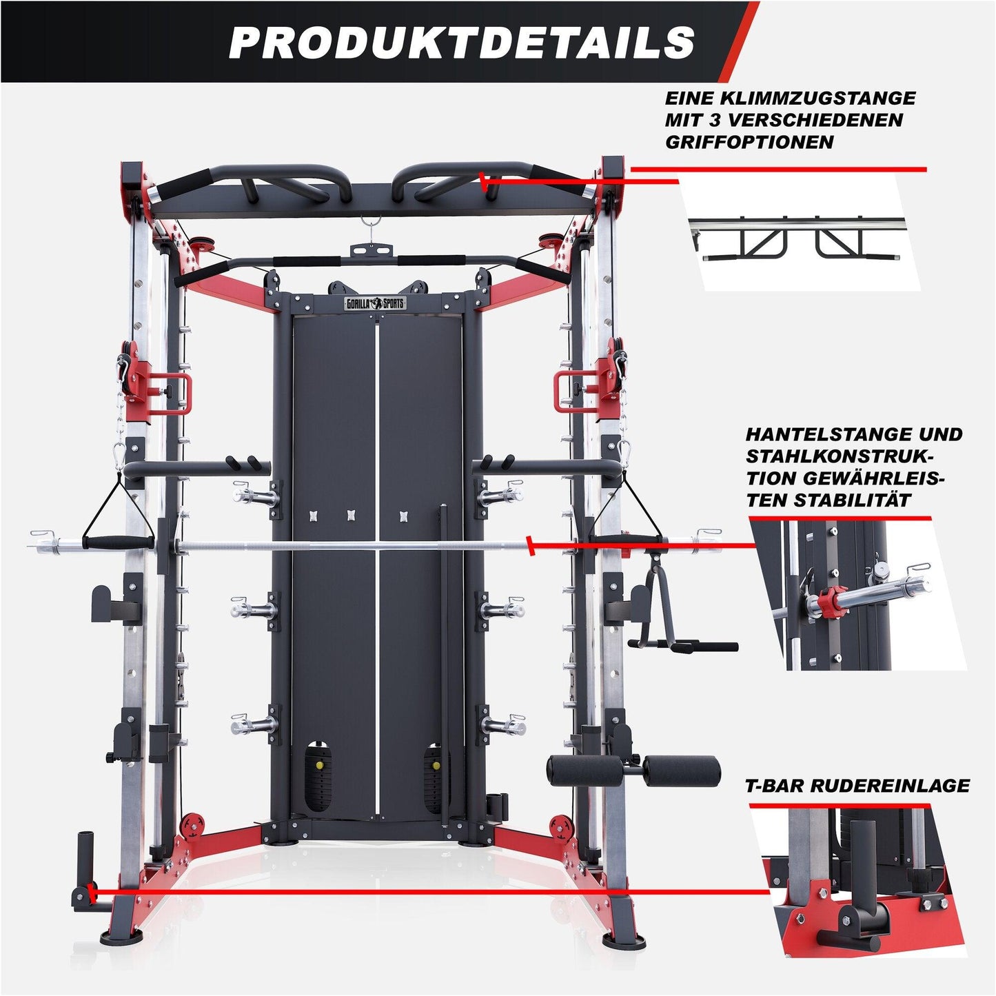 Smith Machine Multistazione con Pesi