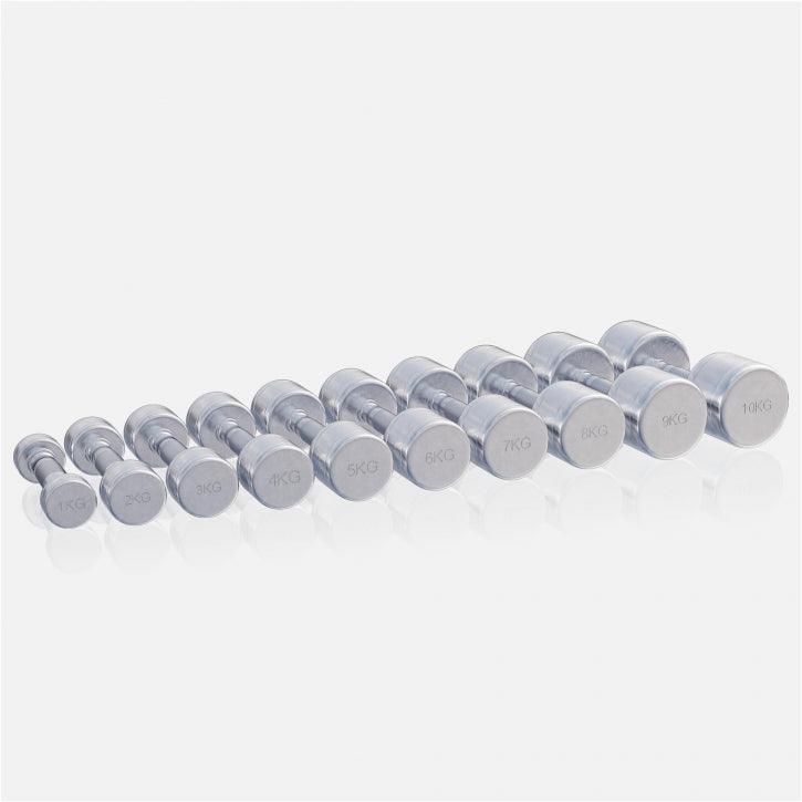 Manubri cromati, peso a scelta 1-20 kg