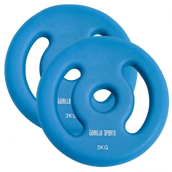 Set Dischi Pesi 30/31 mm, 1 - 5 kg, neoprene