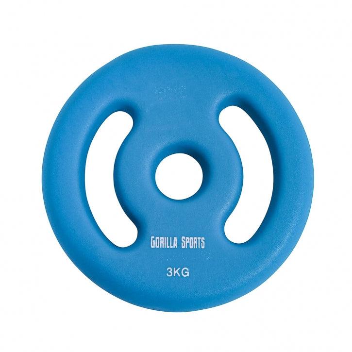 Set Dischi Pesi 30/31 mm, 1 - 5 kg, neoprene
