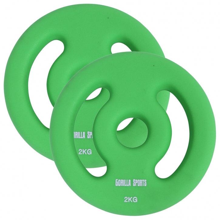 Set Dischi Pesi 30/31 mm, 1 - 5 kg, neoprene