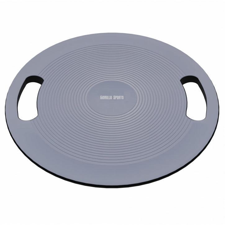 Balance board con impugnature in nero/grigio