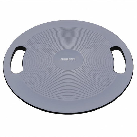 Balance board con impugnature in nero/grigio