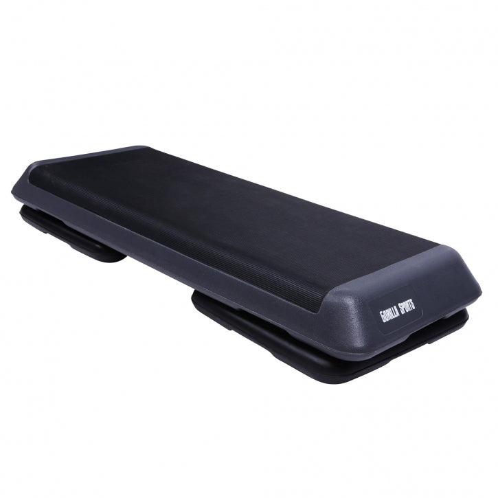 Stepper con Tappetino in Gomma Nero/Grigio Scuro