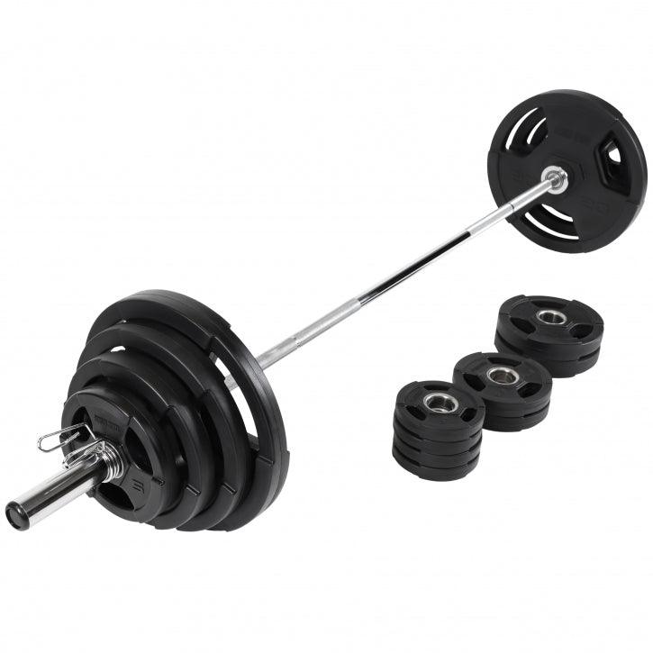 Set Bilanciere Olimpico con Pesi in Plastica 130 kg