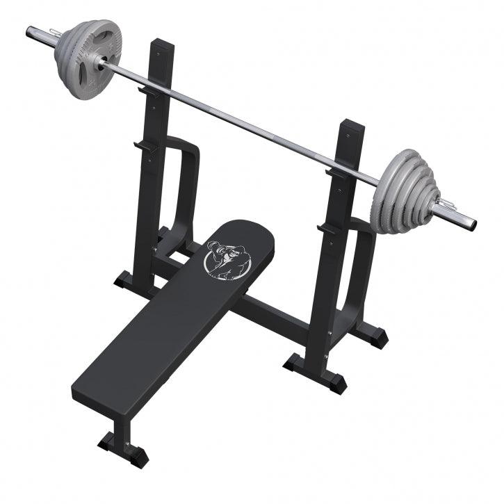 Set Panca Pesi, Supporto e Bilanciere Olimpico 130 kg