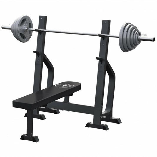 Set Panca Pesi, Supporto e Bilanciere Olimpico 130 kg