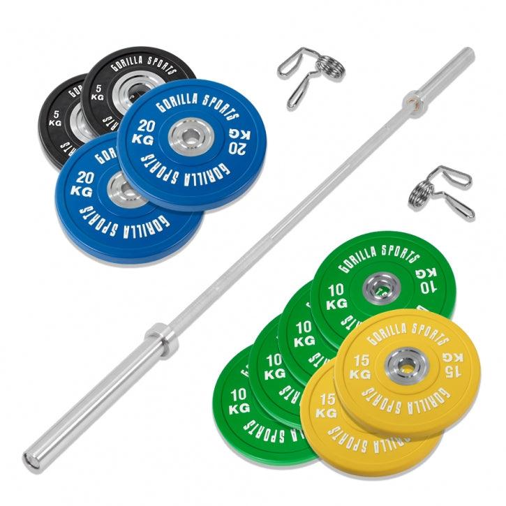 Squat Rack con Set Bilanciere Olimpico 140 kg