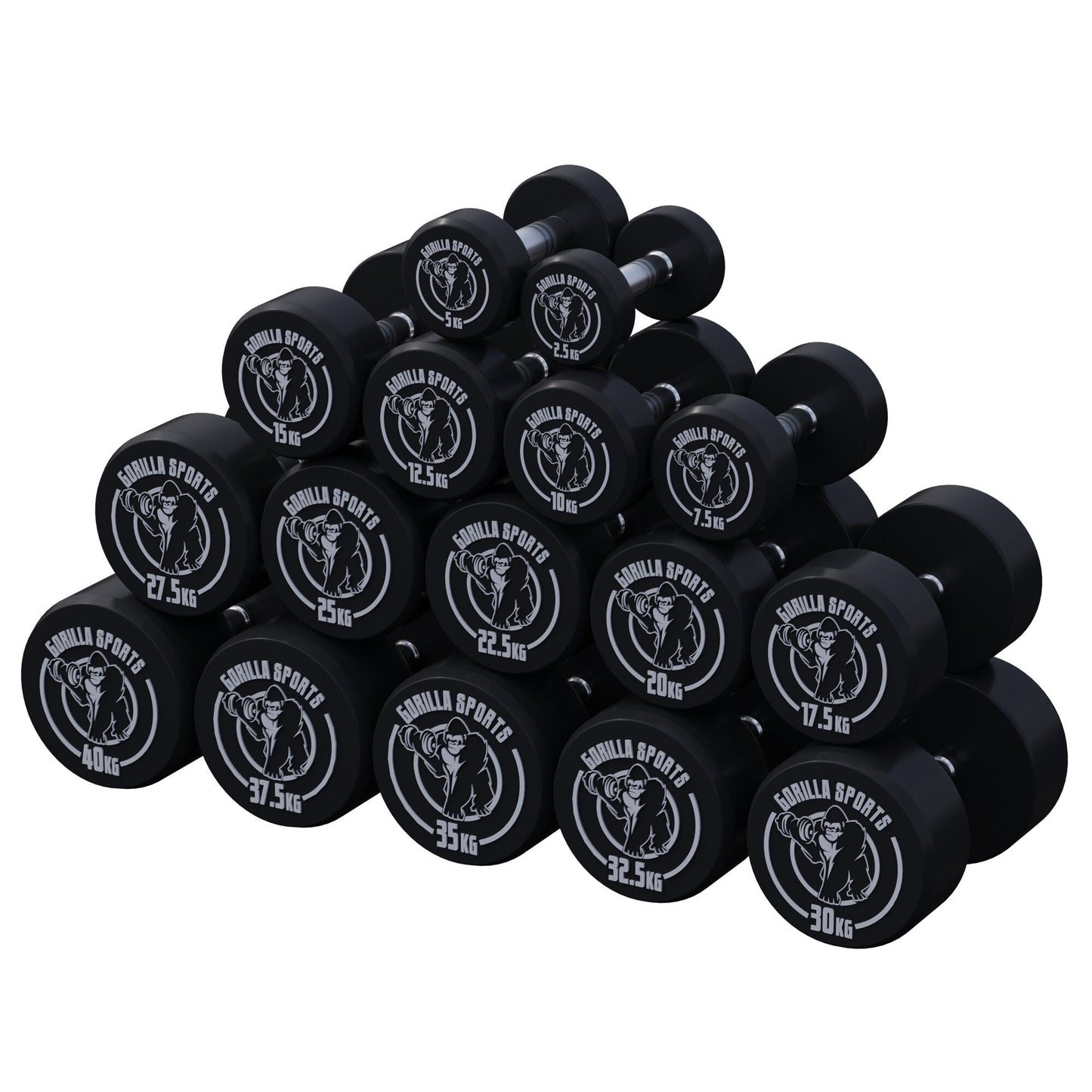 Manubrio in gomma 2,5 - 40 kg