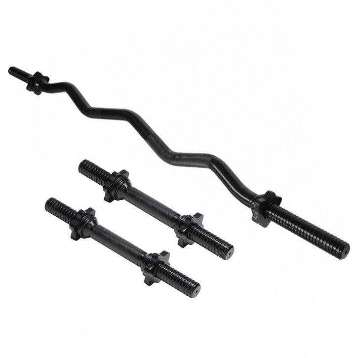 Set 2 Manubri, Curl Bilanciere EZ e Collari a Molla
