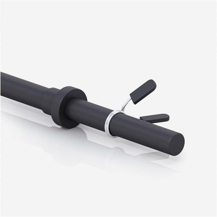 Fermadischi molla per bilanciere Gorilla Sports su sfondo bianco, accessorio fitness
