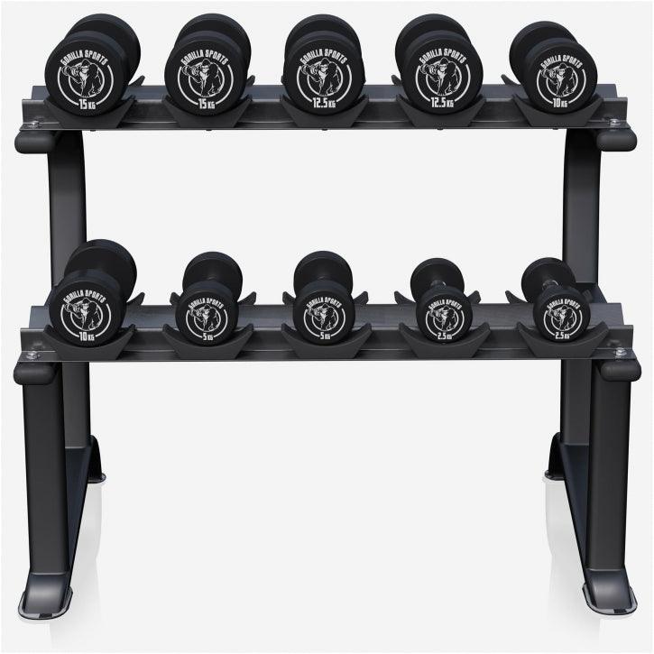 Set Manubri e Rastrelliera 90 kg