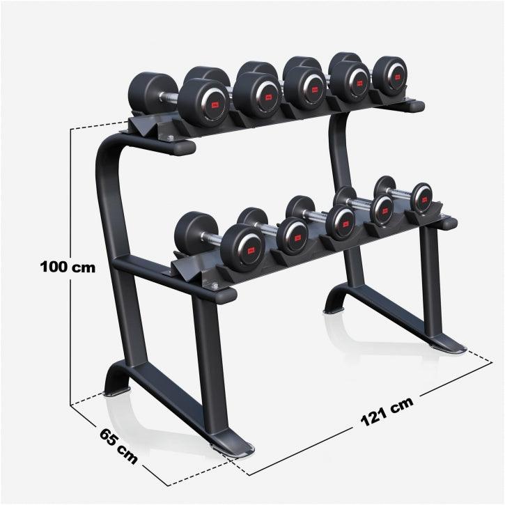 Set Manubri e Rastrelliera 90 kg
