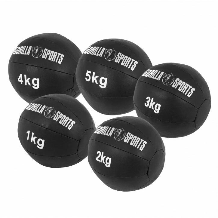 Palla Medica in pelle nera, 1-10 kg