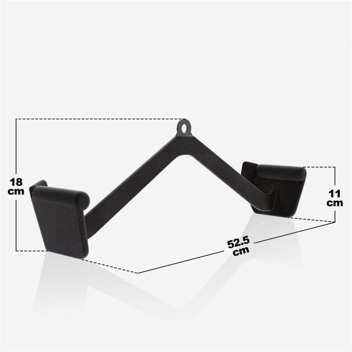 Impugnatura per Lat Pulldown/Vogatore in Gomma Nera