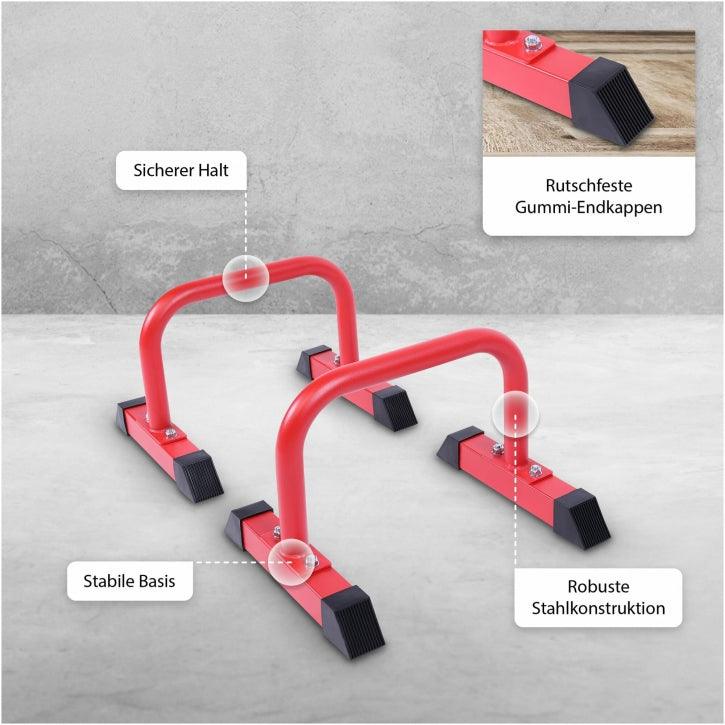 Parallette Push Up nero/rosso/blu