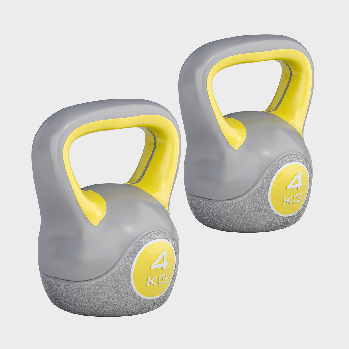 Kettlebell Colorato in Plastica, Peso a Scelta 2-20 kg