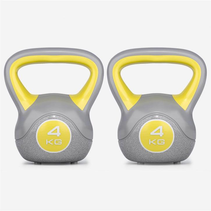 Kettlebell Colorato in Plastica, Peso a Scelta 2-20 kg