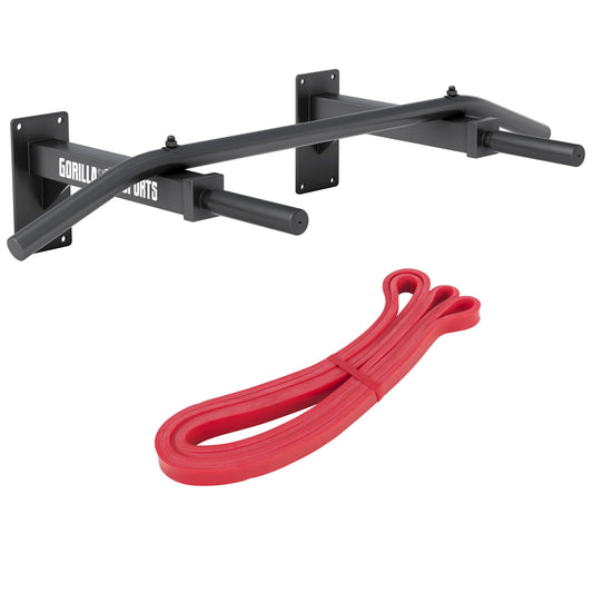 Set Calisthenics con Barra per Trazioni e Banda di Resistenza