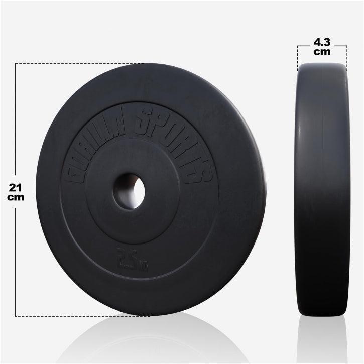 Set Bilanciere, Manubri e Dischi in Plastica 60 kg - 130 kg