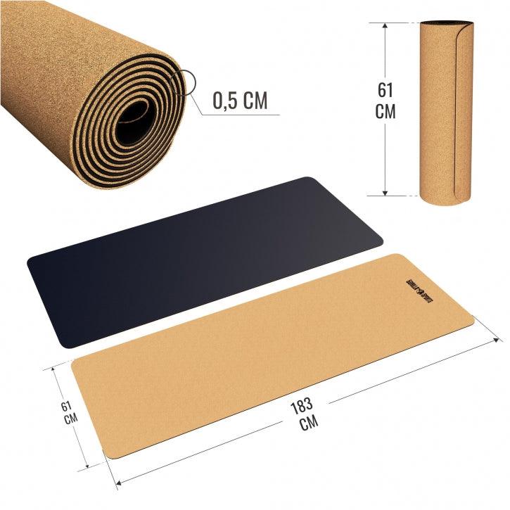 Tappetino Yoga in Sughero 183 x 61 x 0,5 cm