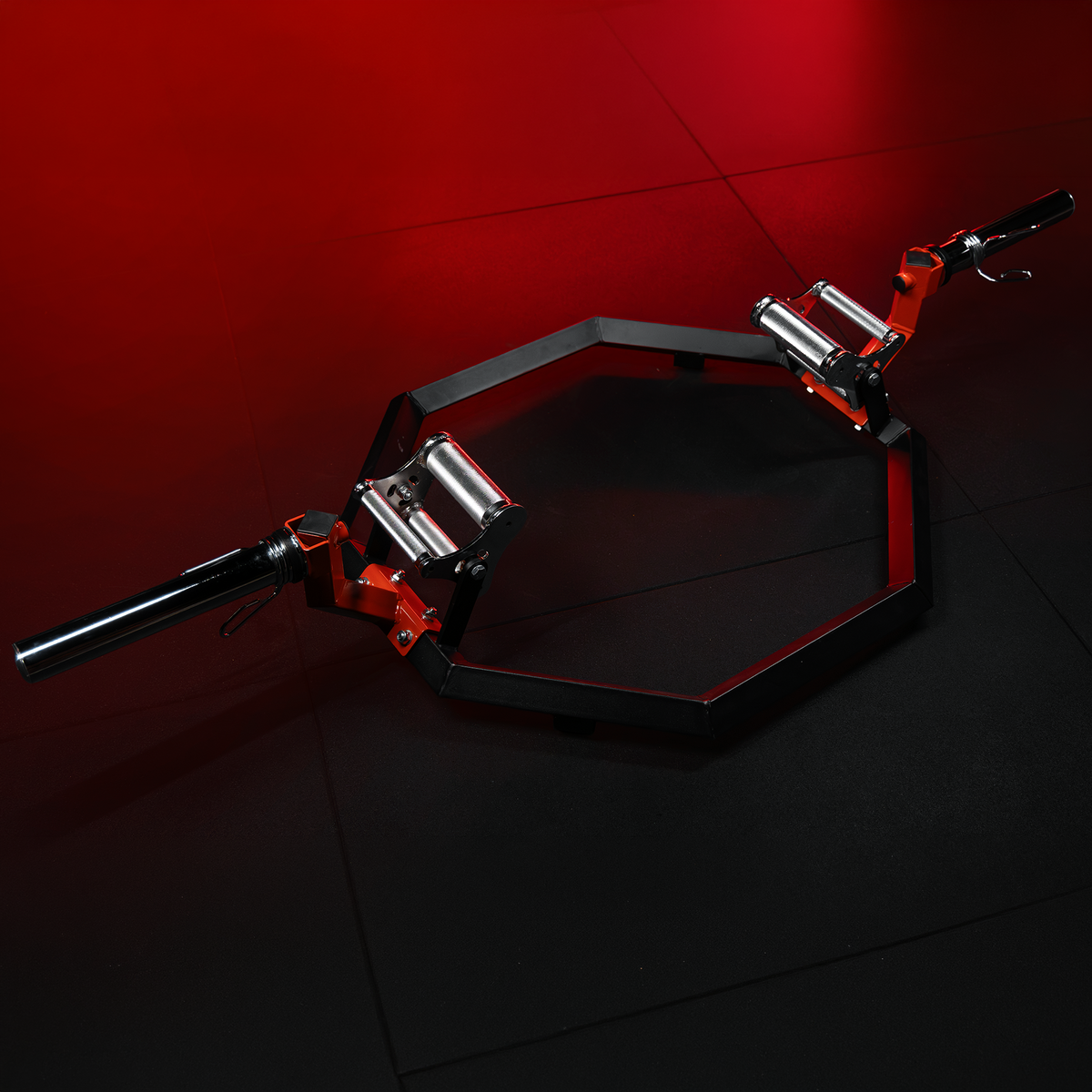 Multi Grip Trap Bar in Nero/Rosso