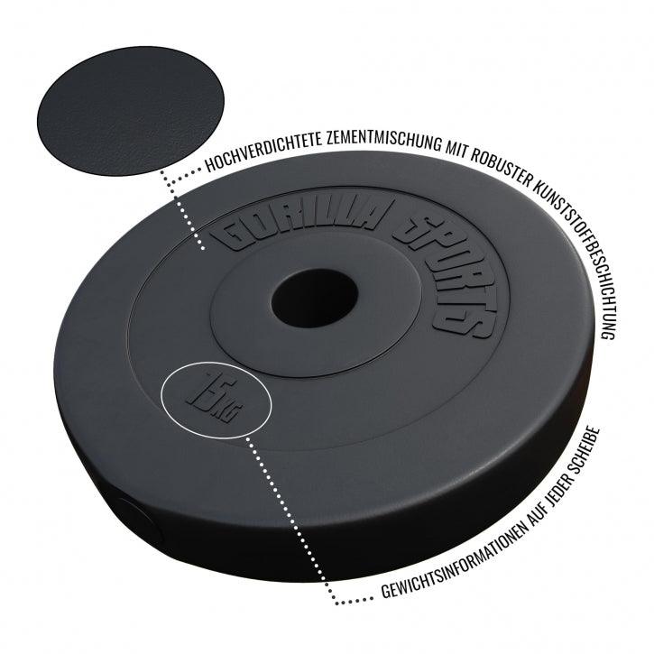 Disco Olimpico in Plastica 50/51mm, Peso a Scelta 1,25KG - 15KG
