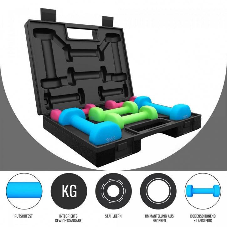 Manubri aerobici da 12 kg con Custodia