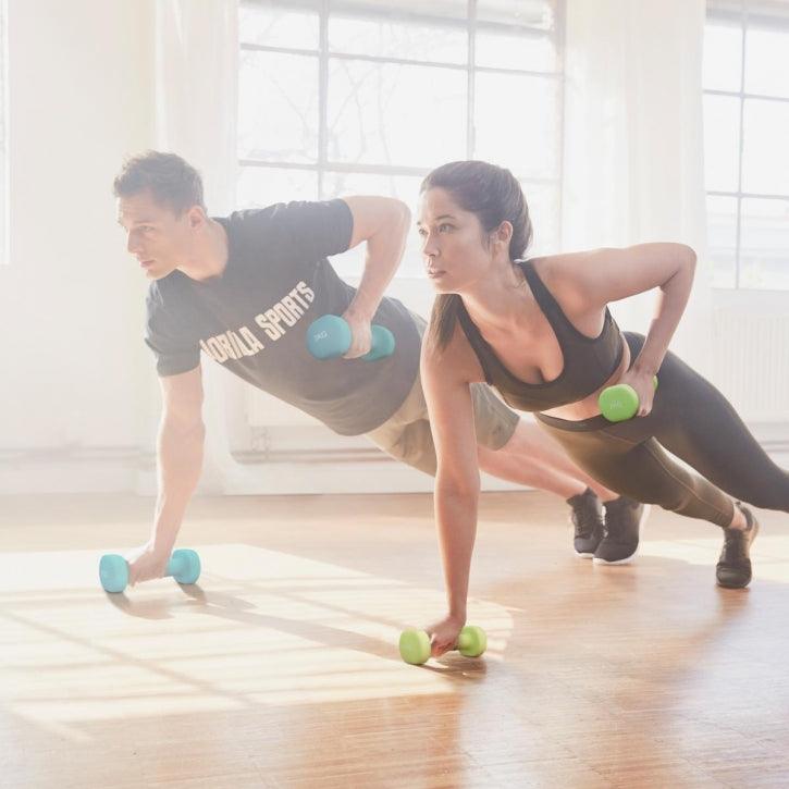 Manubri aerobici da 12 kg con Custodia