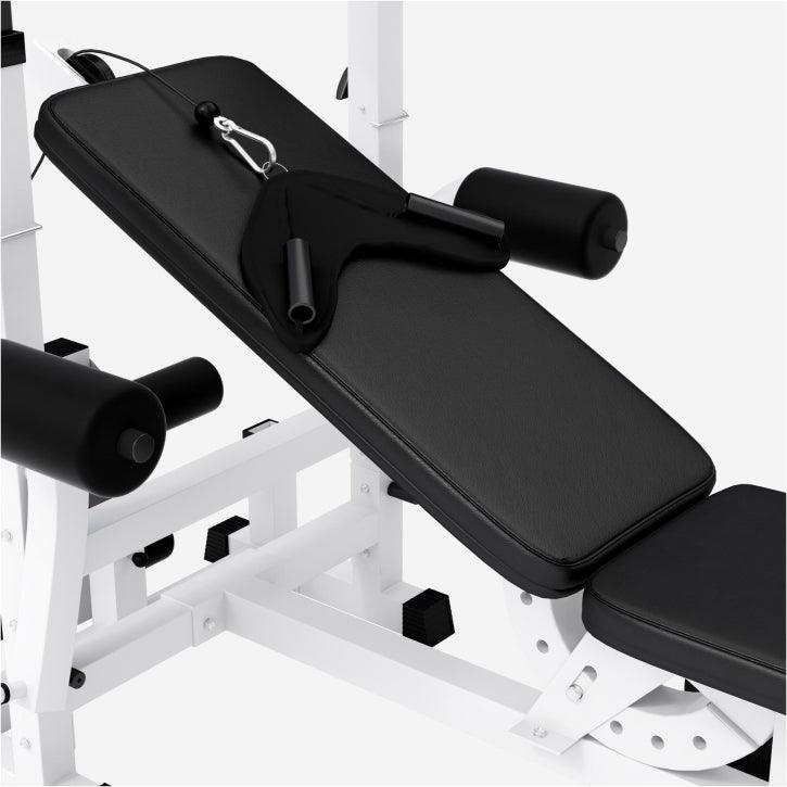 Set Panca Multifunzione con Blancieri e Dischi Gripper 100 kg 27 Pezzi