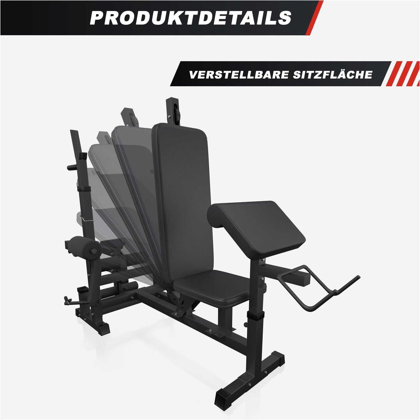 Set Panca Multifunzione con Blancieri e Dischi Gripper 100 kg 29 Pezzi