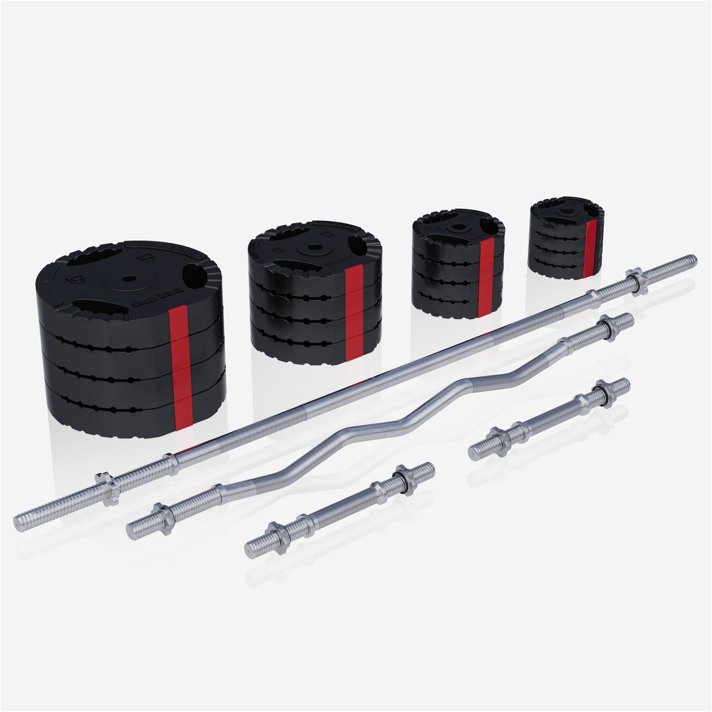 Set Panca Multifunzione con Blancieri e Dischi Gripper 100 kg 29 Pezzi