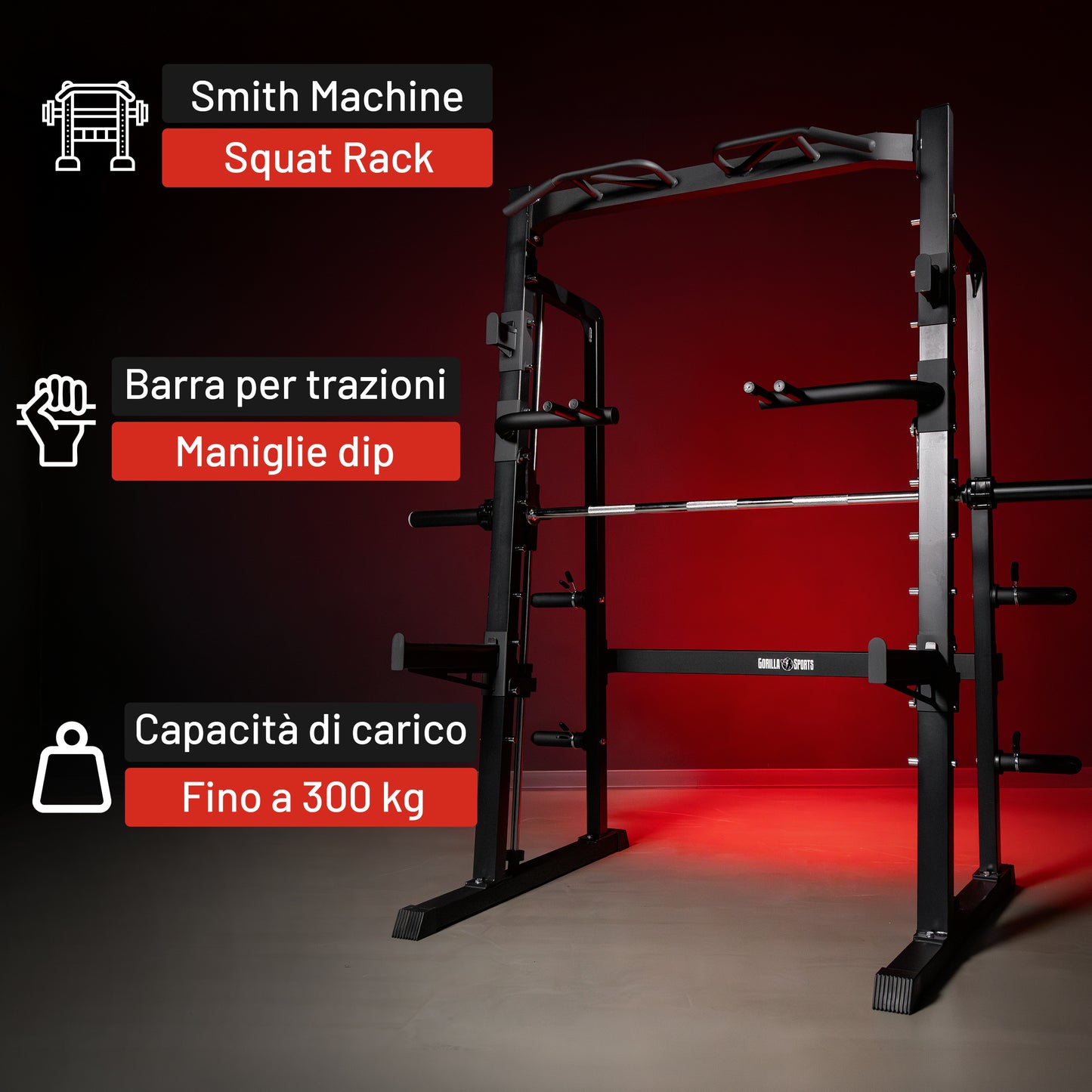 Smith Machine a mezzo rack