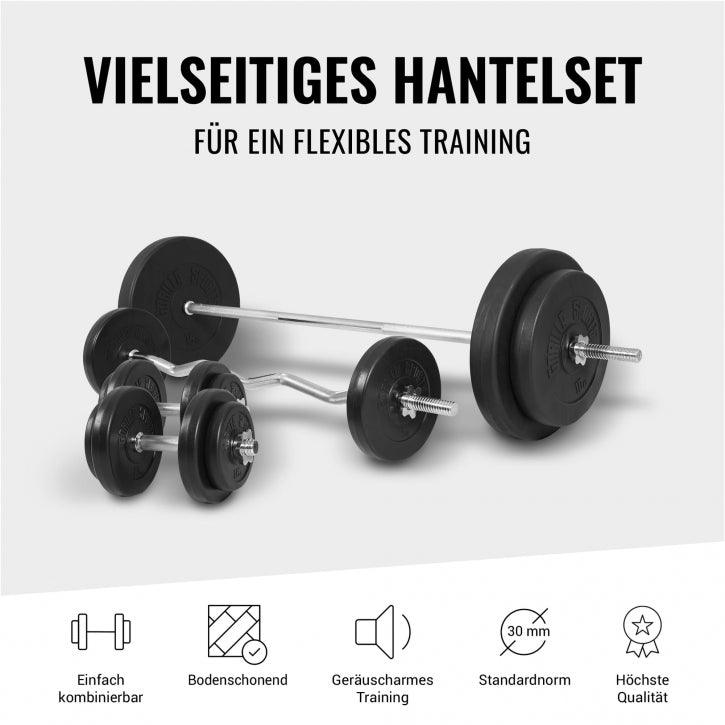 Set Panca Pesi, Tapettini Prottetivi e Bilanciere 100 kg