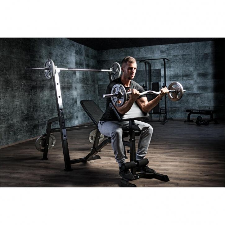 Panca Pesi e Set Bilanciere da 100 kg