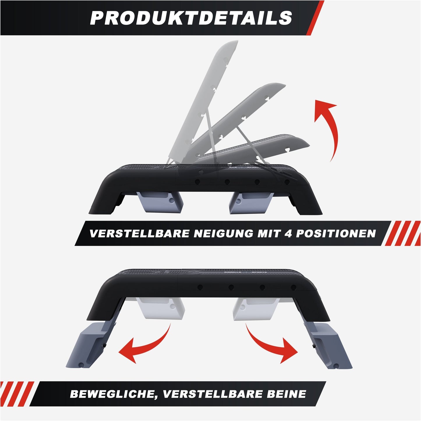 Stepper Fitness Aerobica regolabile