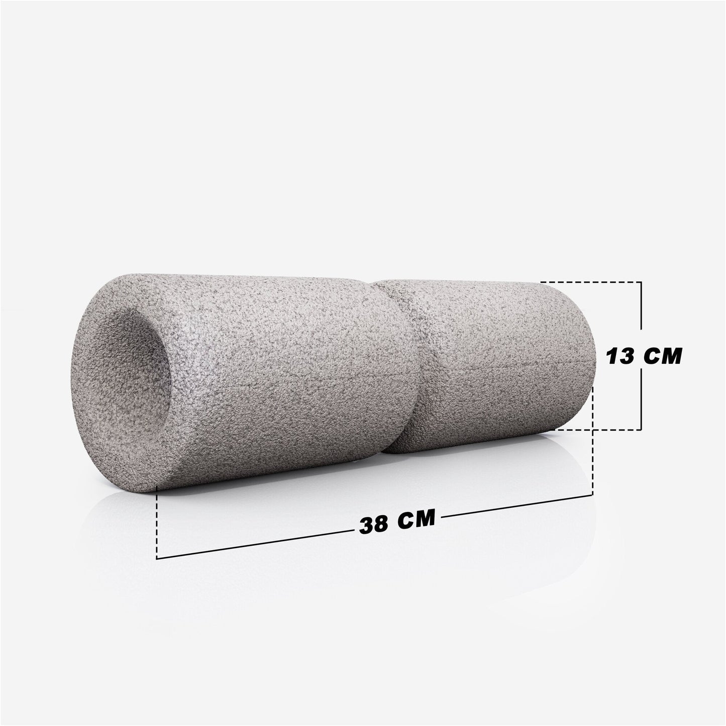 Foam Roller 38 cm - Rullo Fasciale Zigrinato
