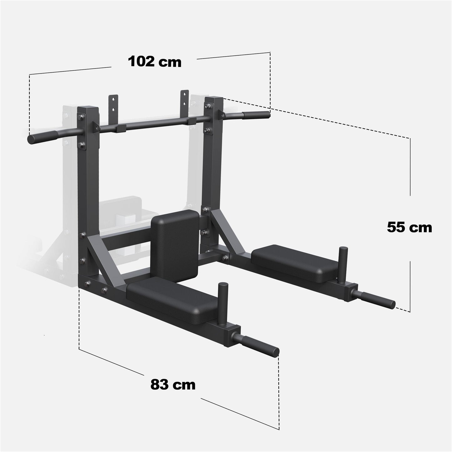 Barra per Trazioni 4 in 1 - Montaggio a Muro