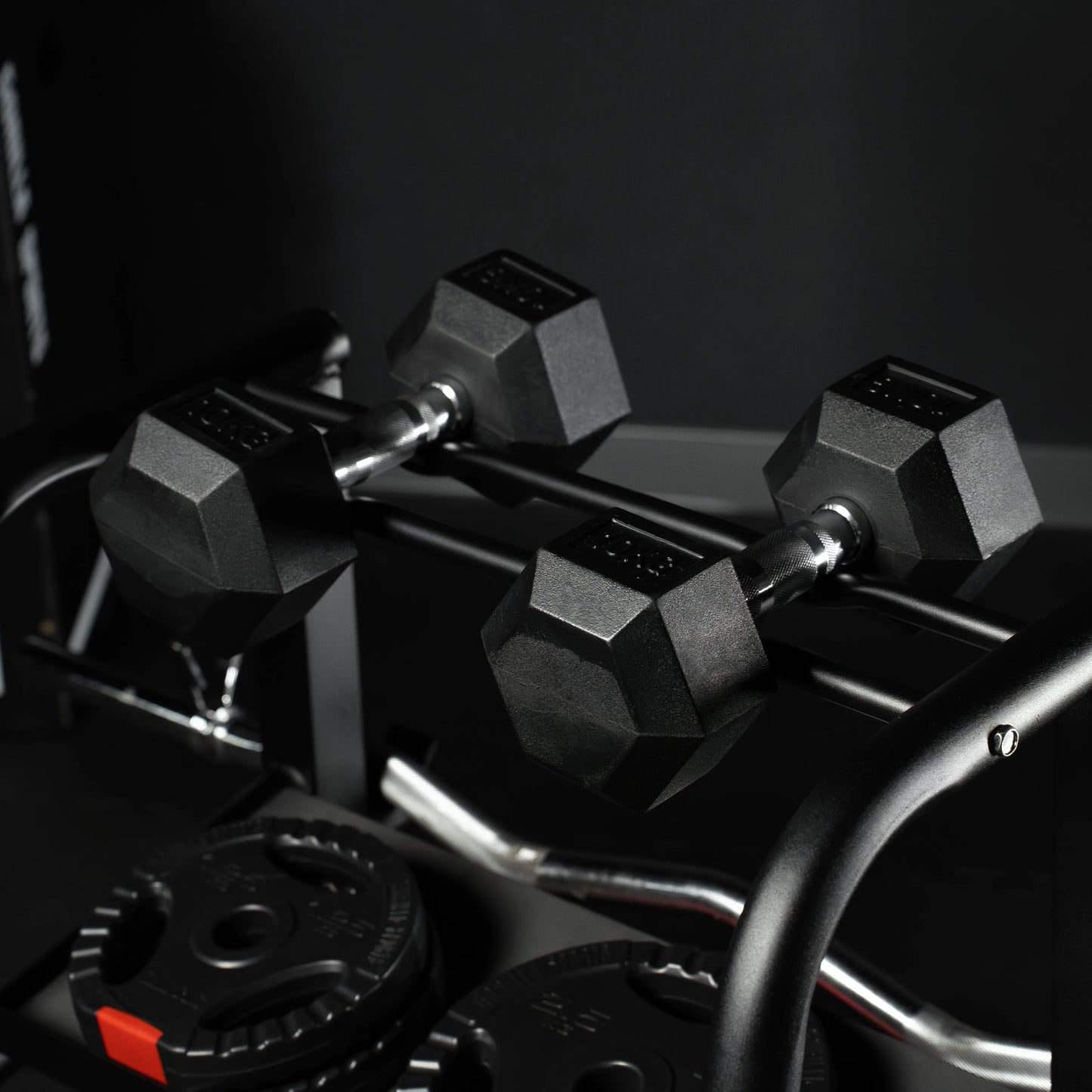 Rastrelliera Multifunzione per Manubri, Bilancieri e Kettlebell