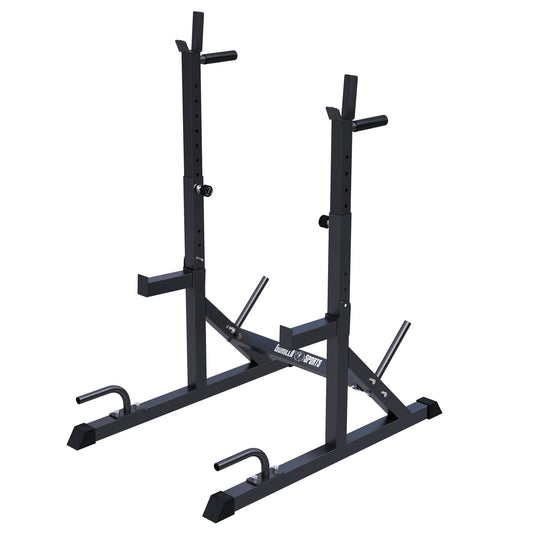 Squat Rack Regolabile con Dip Bar