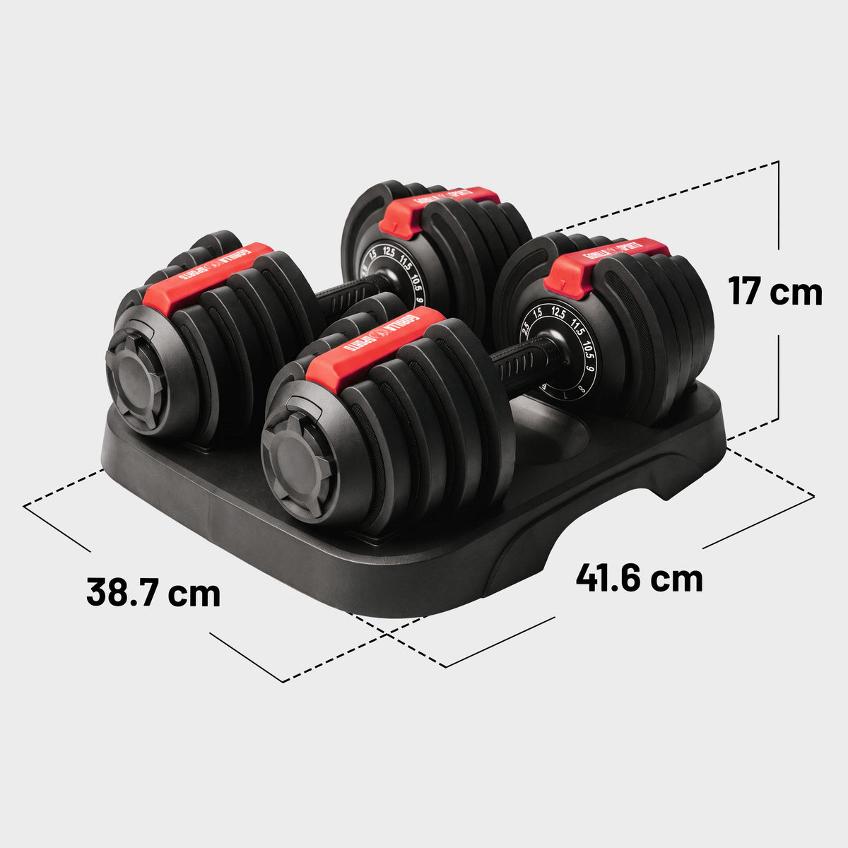 Manubri regolabili 25 kg (2 x 12,5 kg)